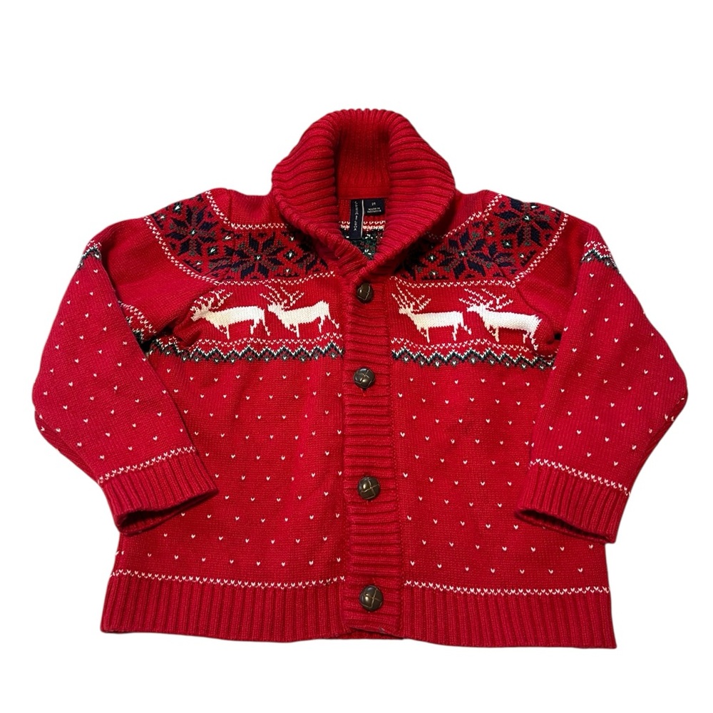 LIKE NEW - Toddler Boys Janie and Jack Knit Cardigan - Size 2T
